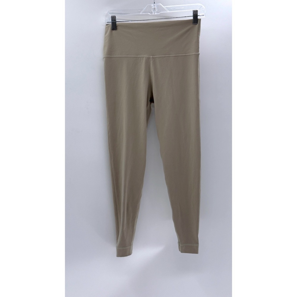 Set‎ Active Leggings Cropped Women XL Beige Tan High Rise Active Yoga Workout